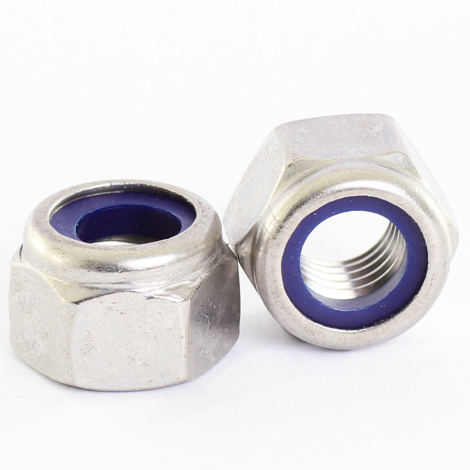 A2 Stainless Steel Hexagon Nyloc Lock Nuts High Type DIN 982 - M5 (5mm)
