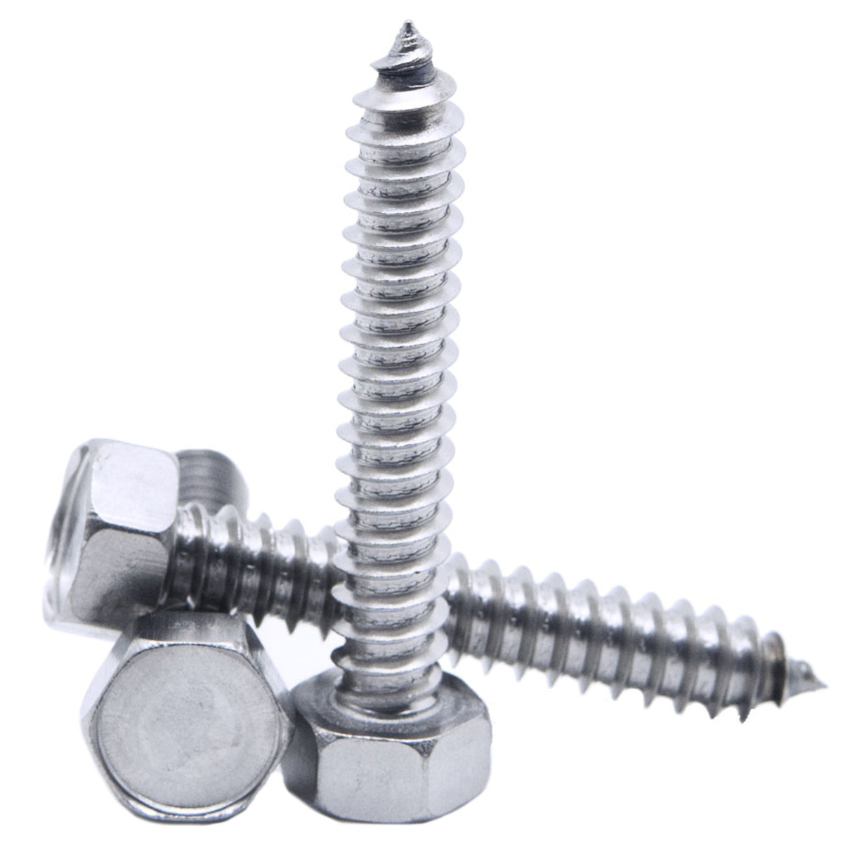 3.5mm a2 stainless steel hex head self tappers DIN 7976