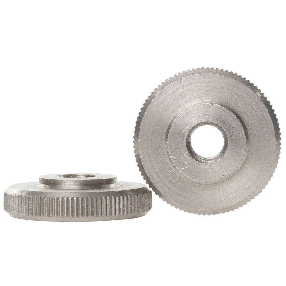 A1 Stainless Steel Low Knurled Thumb Nuts DIN 467 - M5 (5mm)