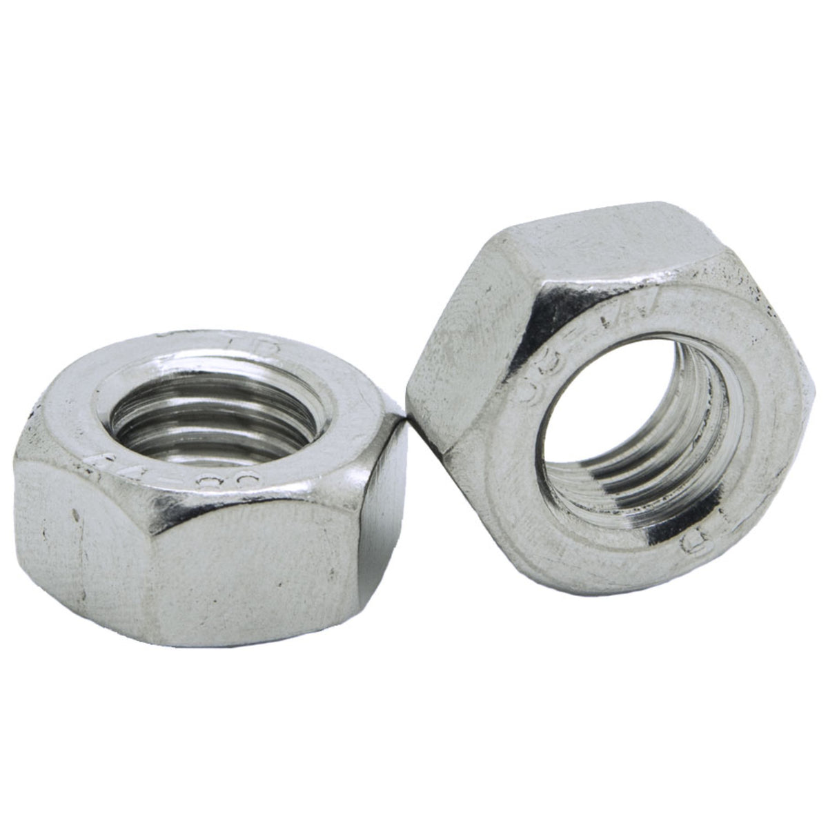 A4 Stainless Steel Hexagon Full Nuts DIN 934 - M1.6 (1.6mm)