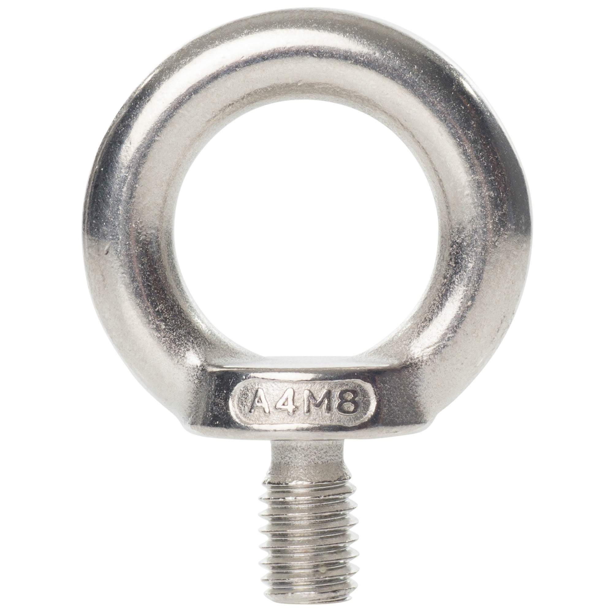 A4 Stainless Steel Lifting Eye Bolts DIN 580 - M8 (8mm)