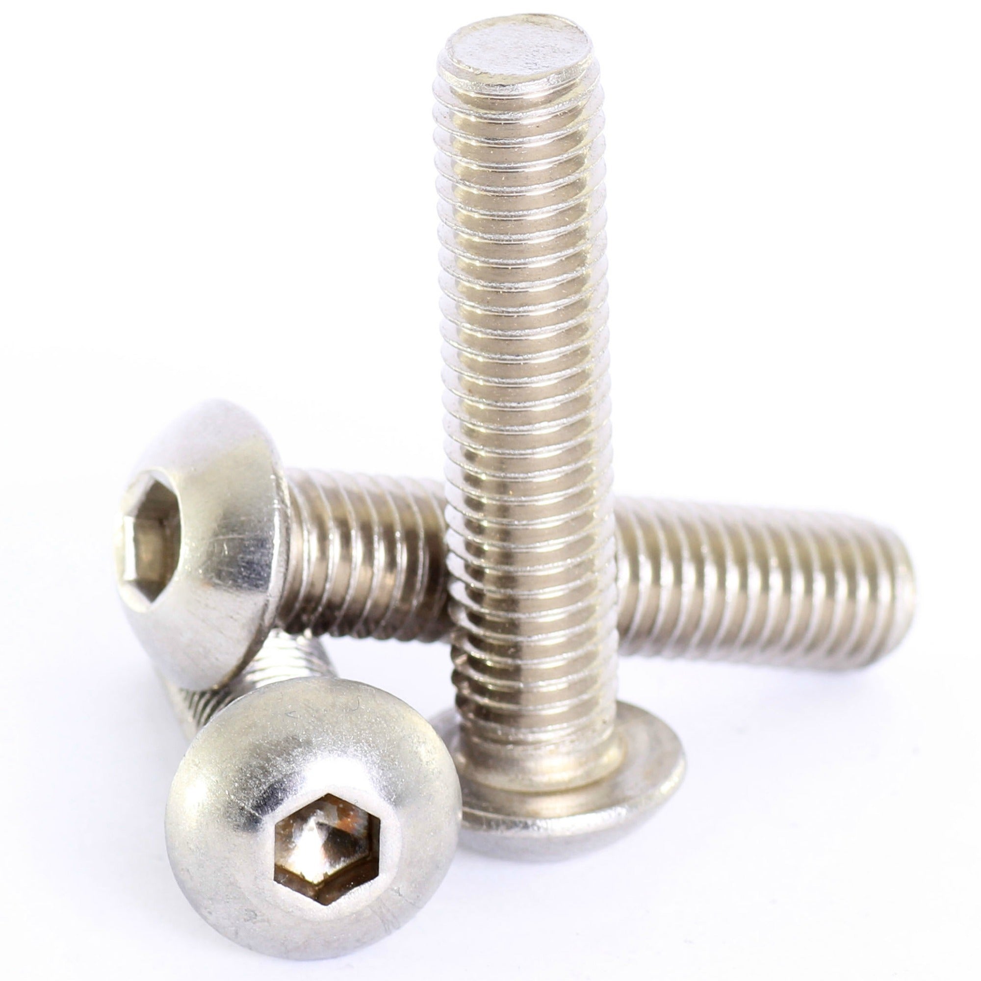 m2.5 a2 stainless steel hex socket button head screws iso 7380-1