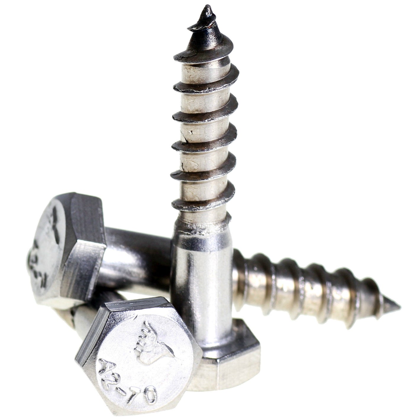 M5 hex head a2 stainless steel coach screws DIN 571