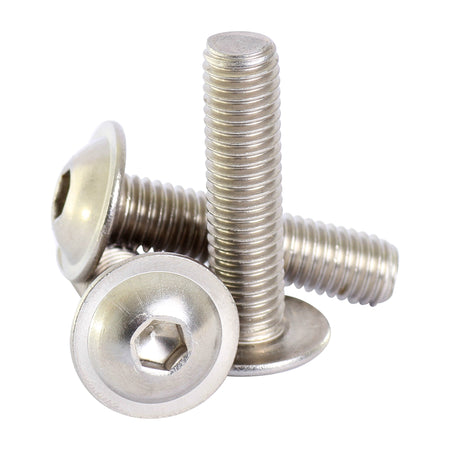 m4 a2 stainless steel hex socket flanged button head screws iso 7380-2