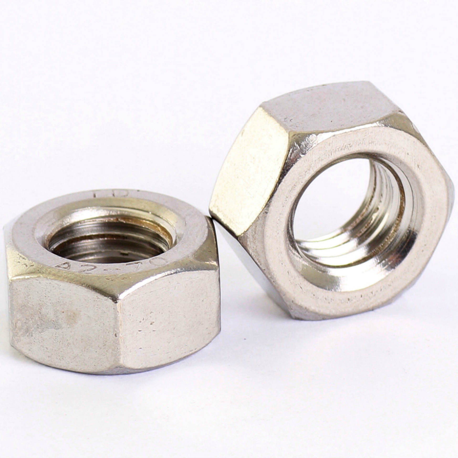 A2 Stainless Steel Left Hand Hexagon Full Nuts DIN 934 - M6 (6mm)