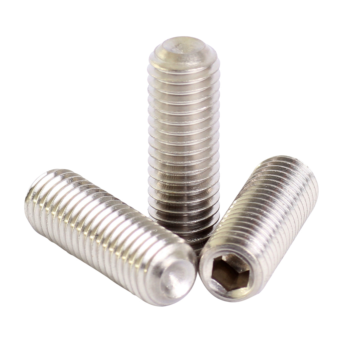 M2.5 a2 stainless steel cup point grub screws DIN 916