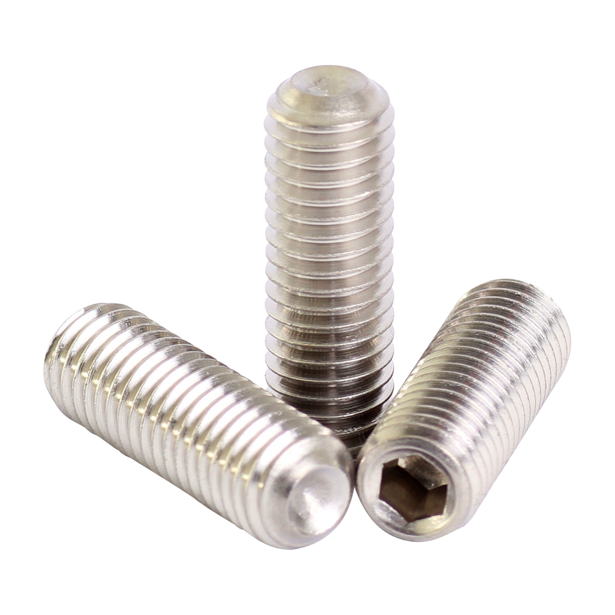 M2.5 a2 stainless steel cup point grub screws DIN 916