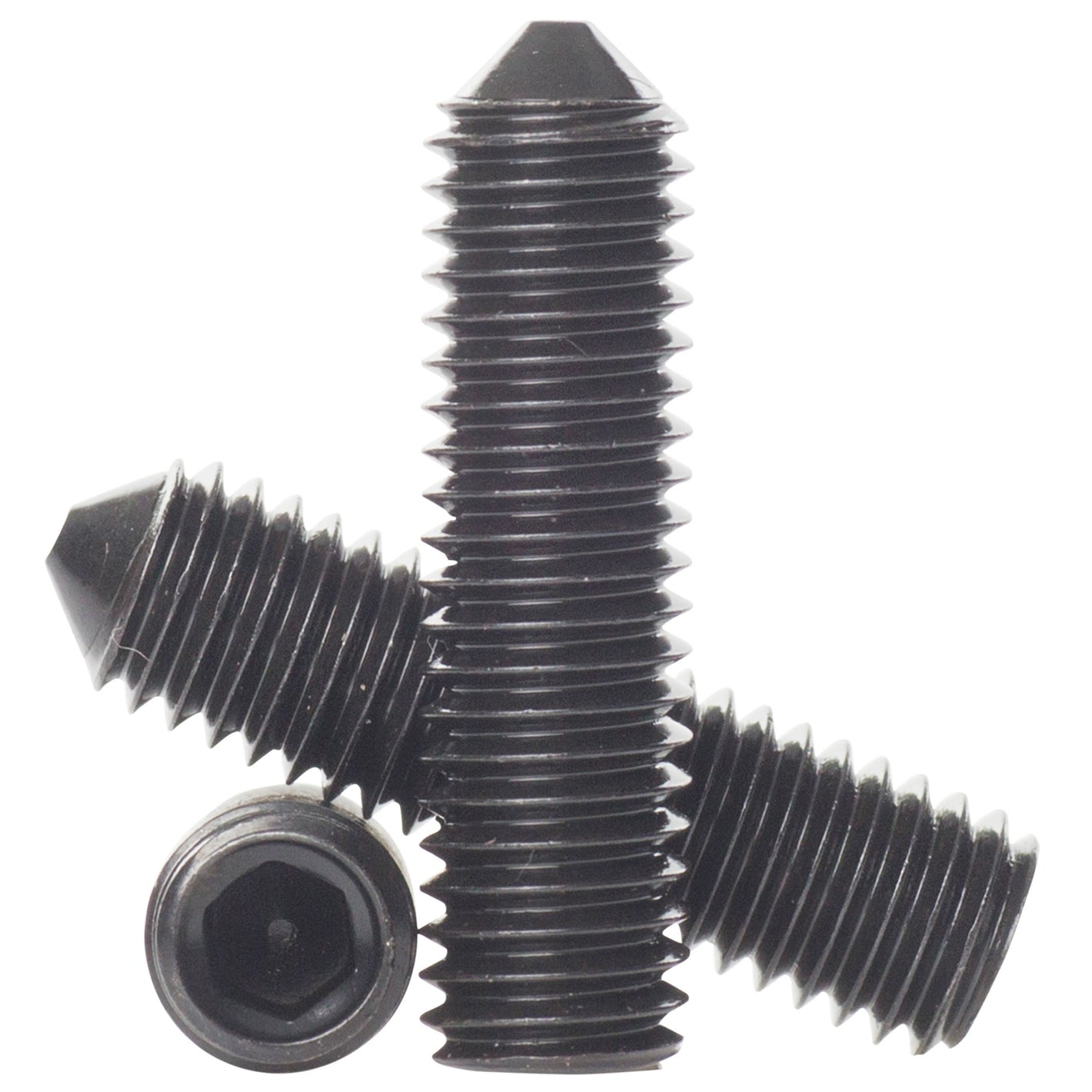 M10 self colour 14.9 high tensile cone point grub screws DIN 914