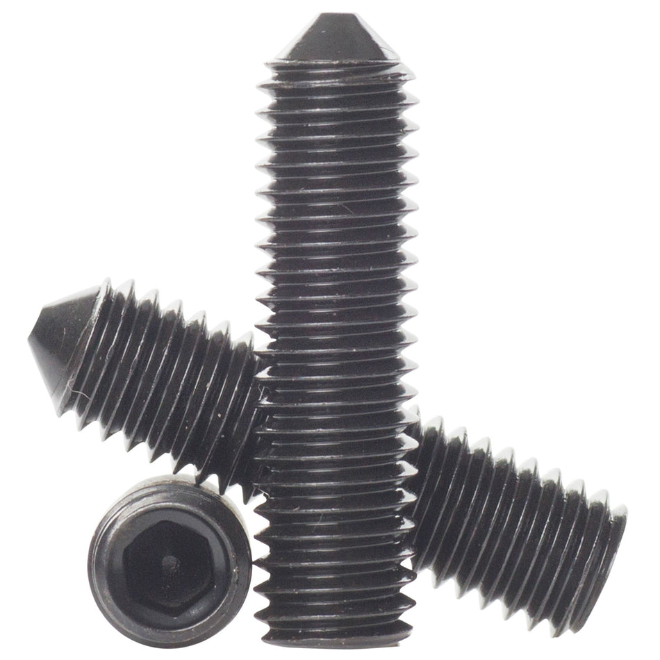 M4 self colour 14.9 high tensile cone point grub screws DIN 914