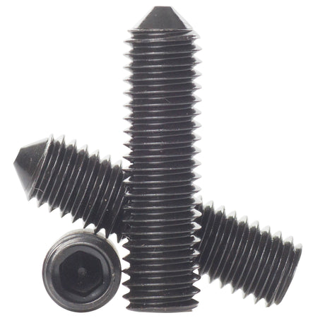 M6 self colour 14.9 high tensile cone point grub screws DIN 914