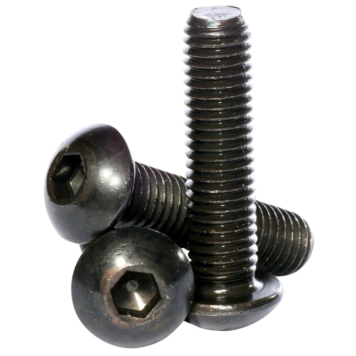 m6 high tensile 10.9 self colour hex socket button head screws iso 7380-1