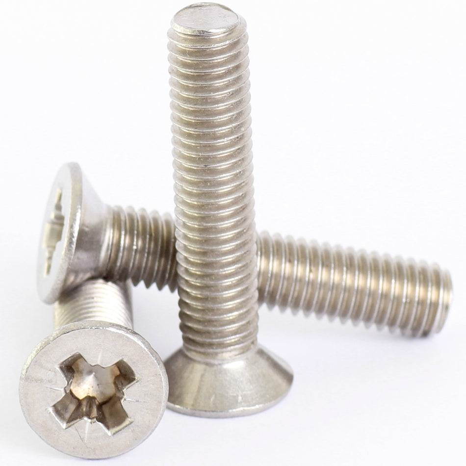 M2 a2 stainless steel pozi countersunk machine screws DIN 965Z