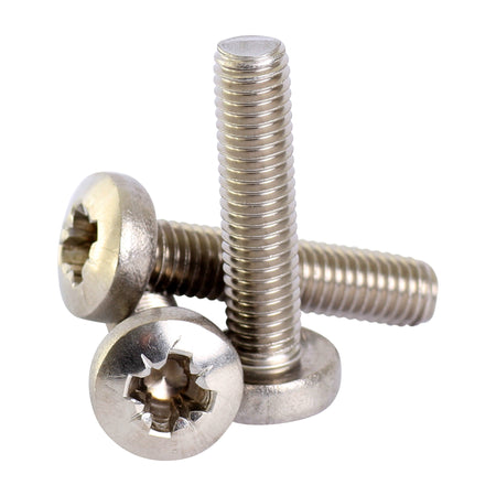 M5 a2 stainless steel pozi pan head machine screws DIN 7985Z