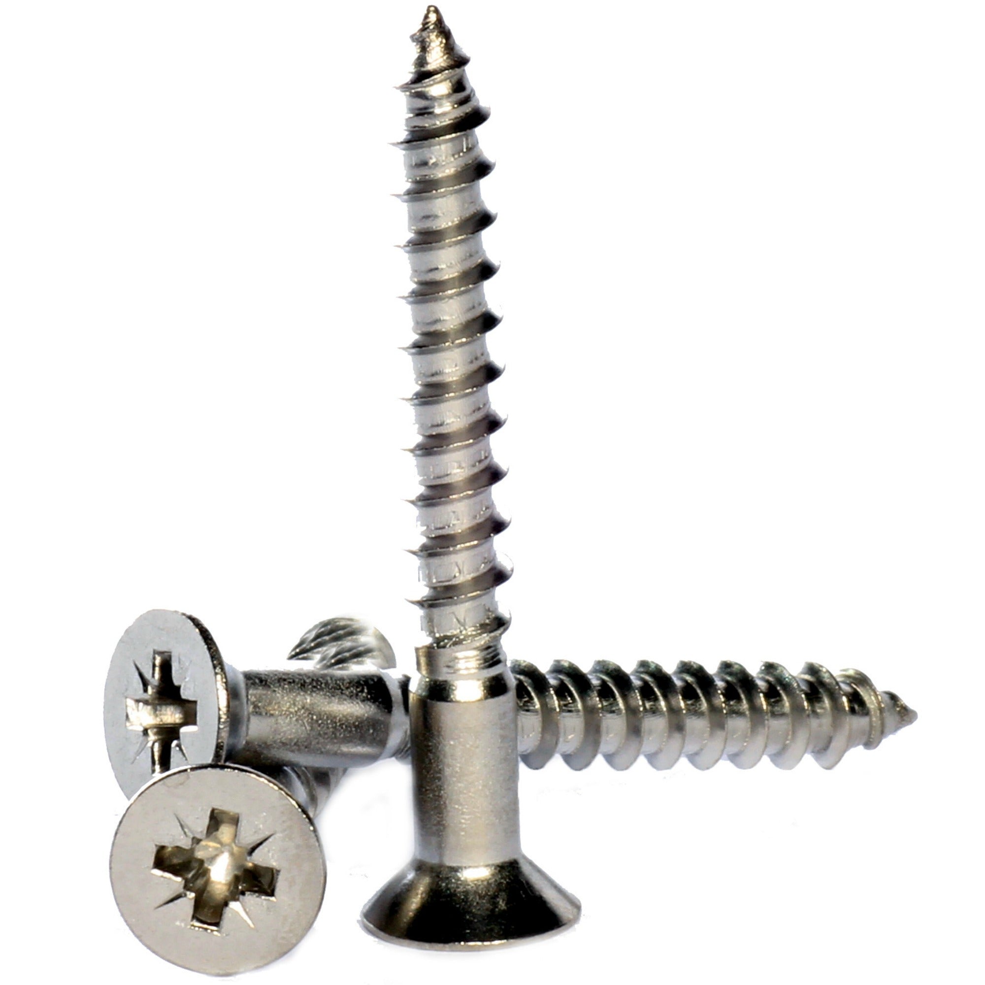 4mm a2 stainless steel pozi countersunk wood screws DIN 7997