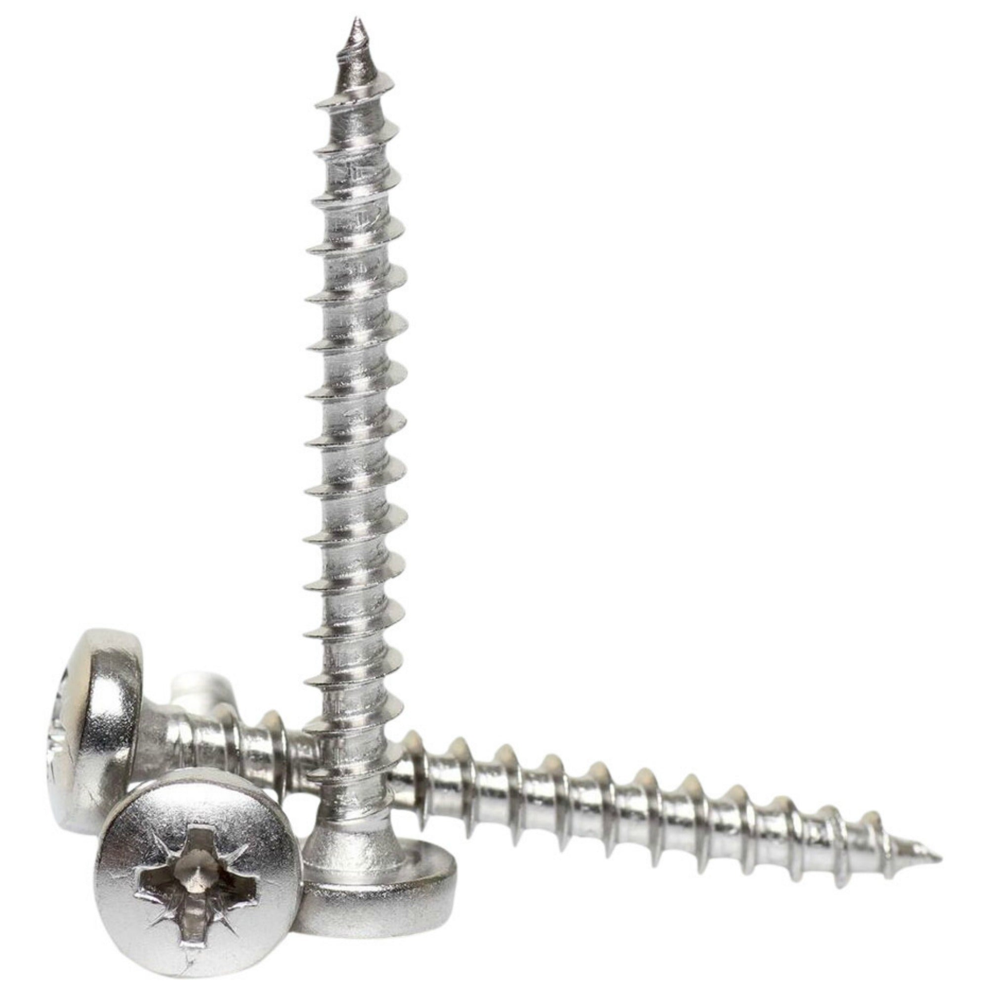 4mm a2 stainless steel pozi pan head chipboard screws