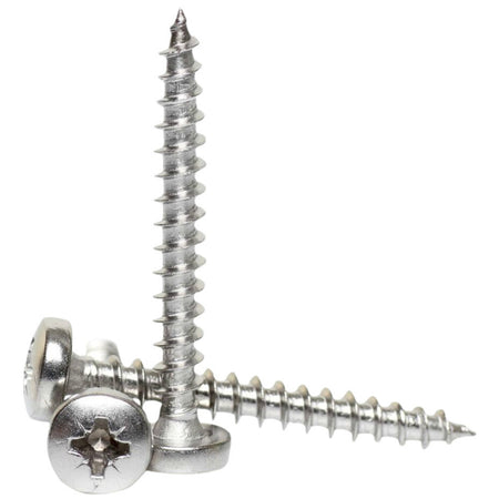 4mm a2 stainless steel pozi pan head chipboard screws