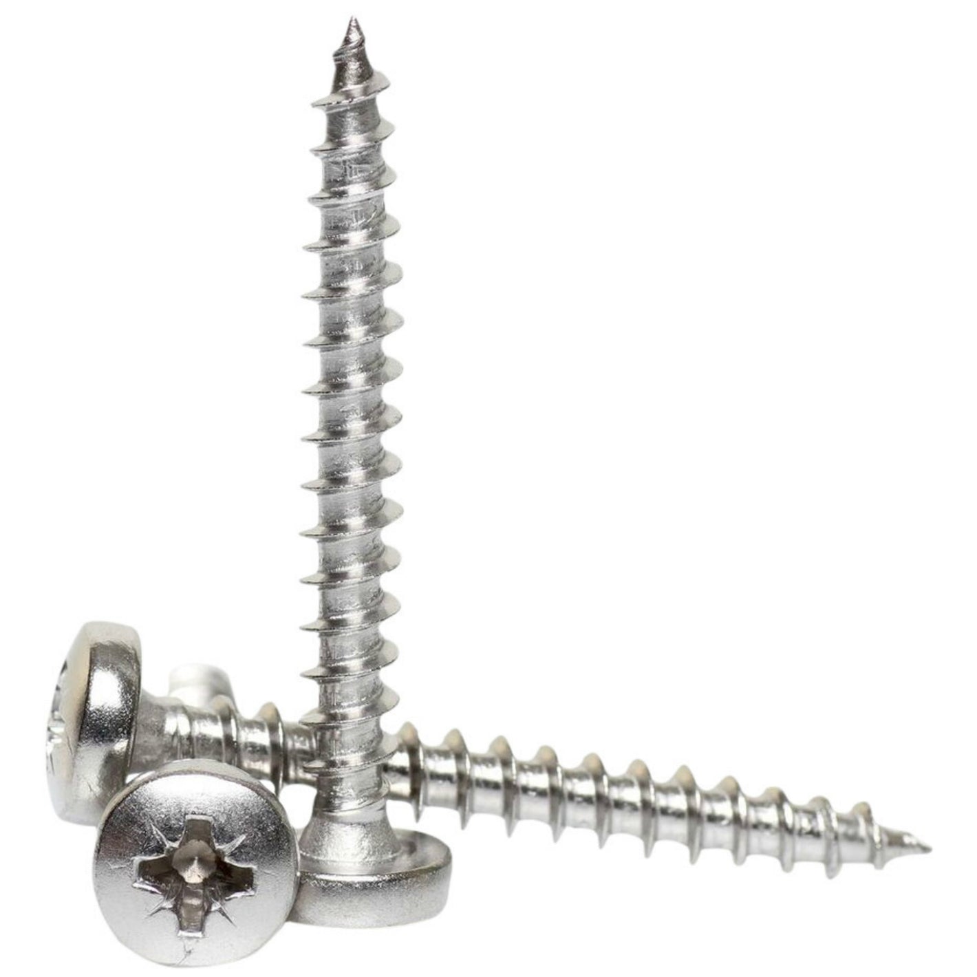 4.5mm a2 stainless steel pozi pan head chipboard screws