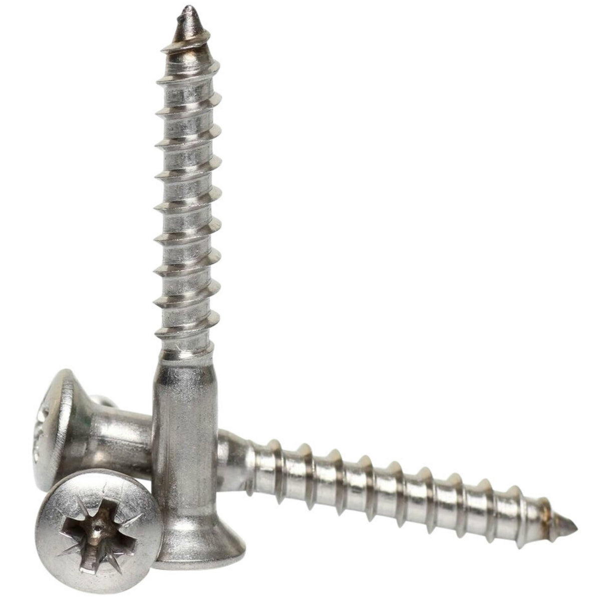 3mm a2 stainless steel pozi raised head wood screws DIN 7983