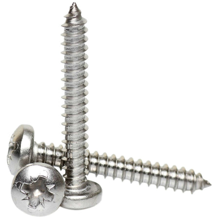 5.5mm a2 stainless steel pozi pan head self tapper DIN 7981Z