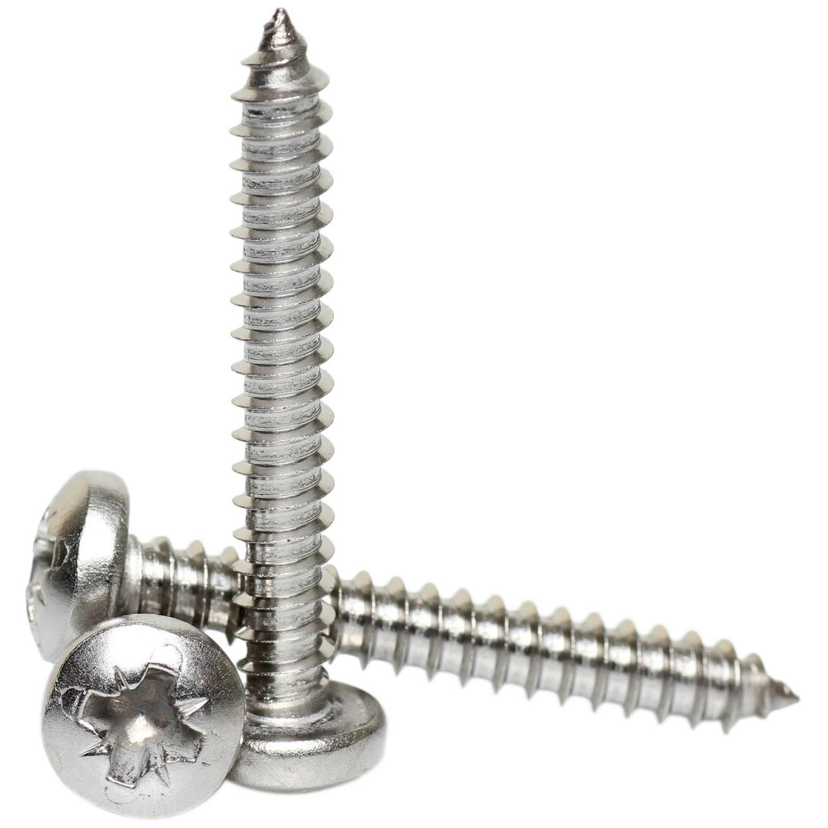 2.9mm a2 stainless steel pozi pan head self tapper DIN 7981Z