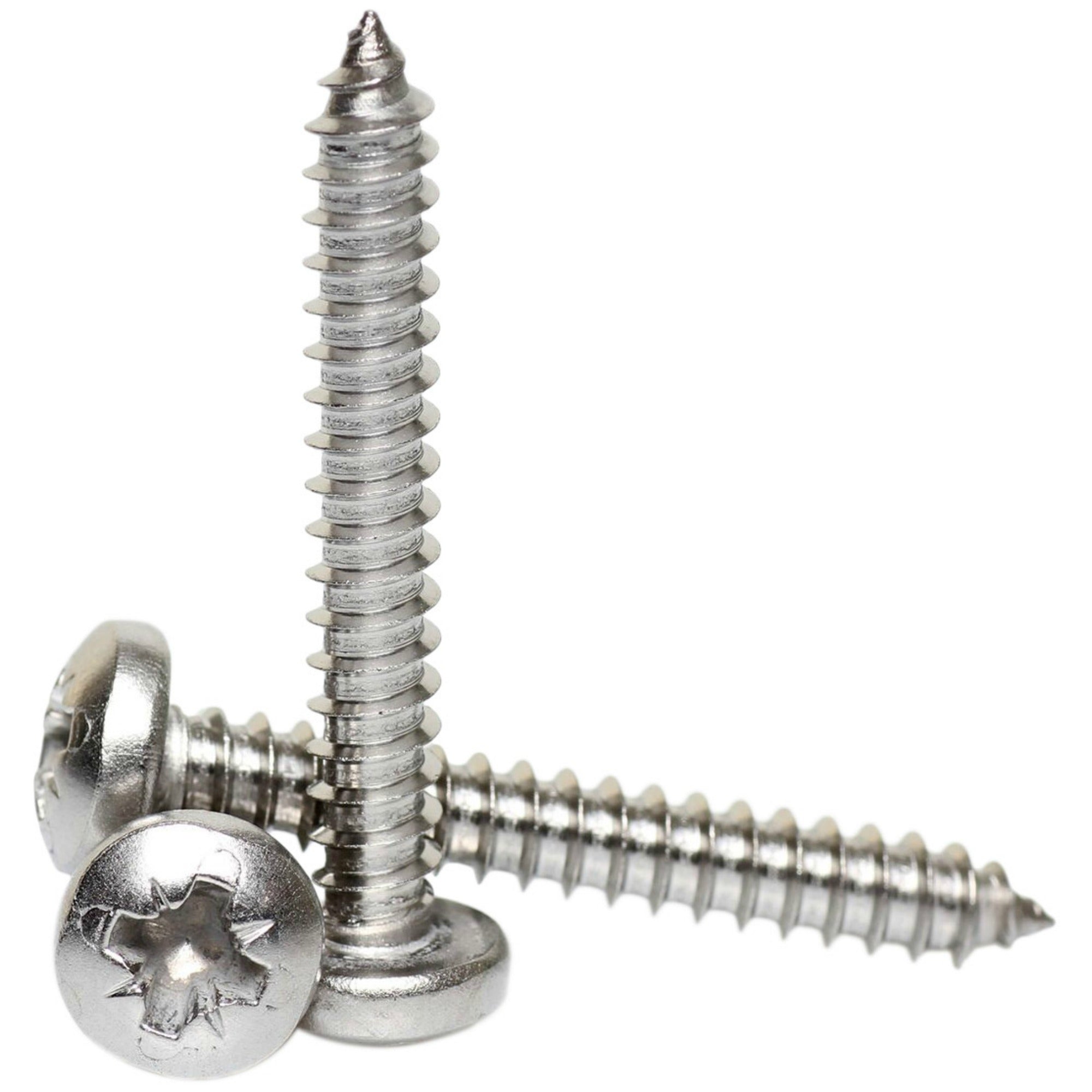 2.9mm a2 stainless steel pozi pan head self tapper DIN 7981Z
