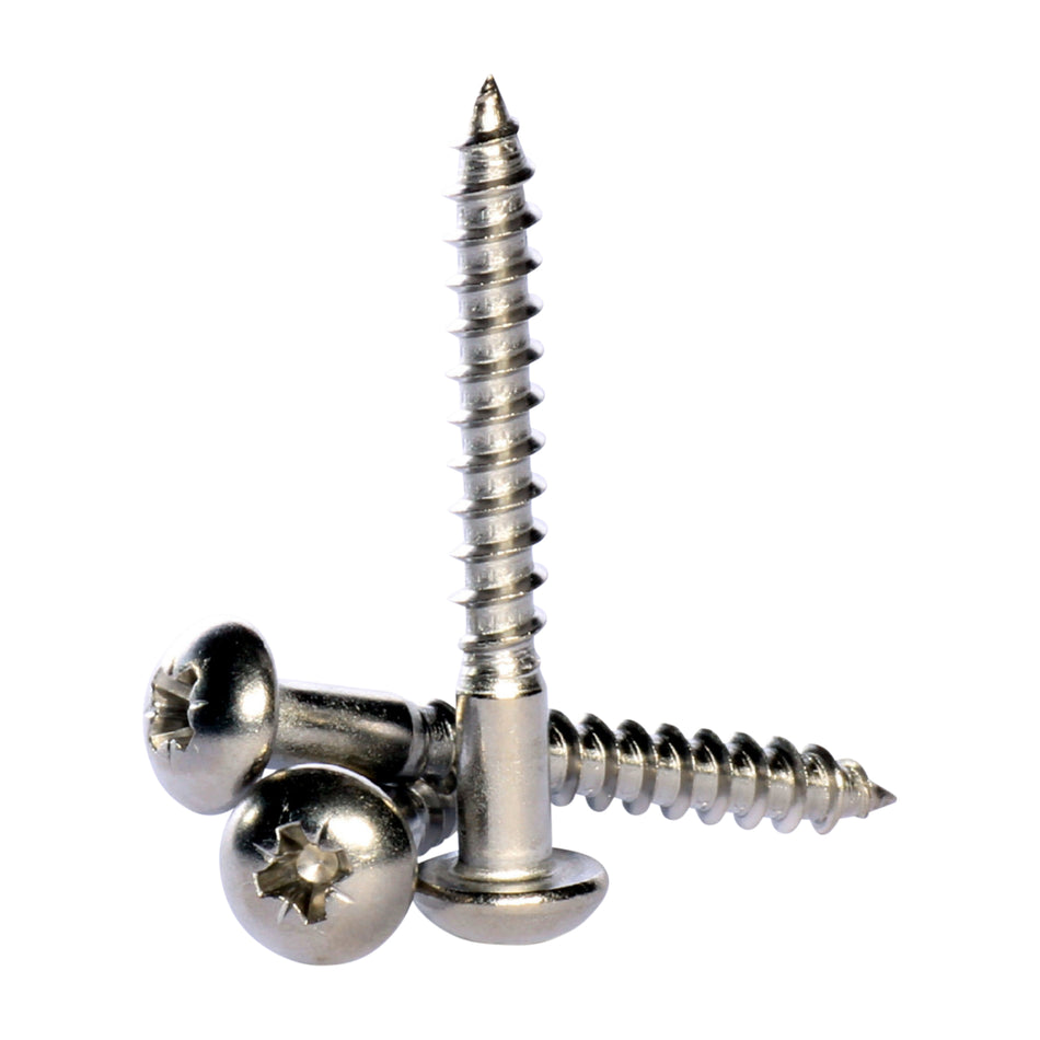 3mm a2 stainless steel pozi round head wood screws DIN 7996