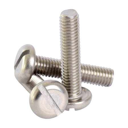 M6 a2 stainless steel slotted pan head machine screws DIN 85