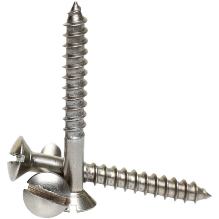 5mm a2 stainless steel slotted raised head wood screws DIN 95