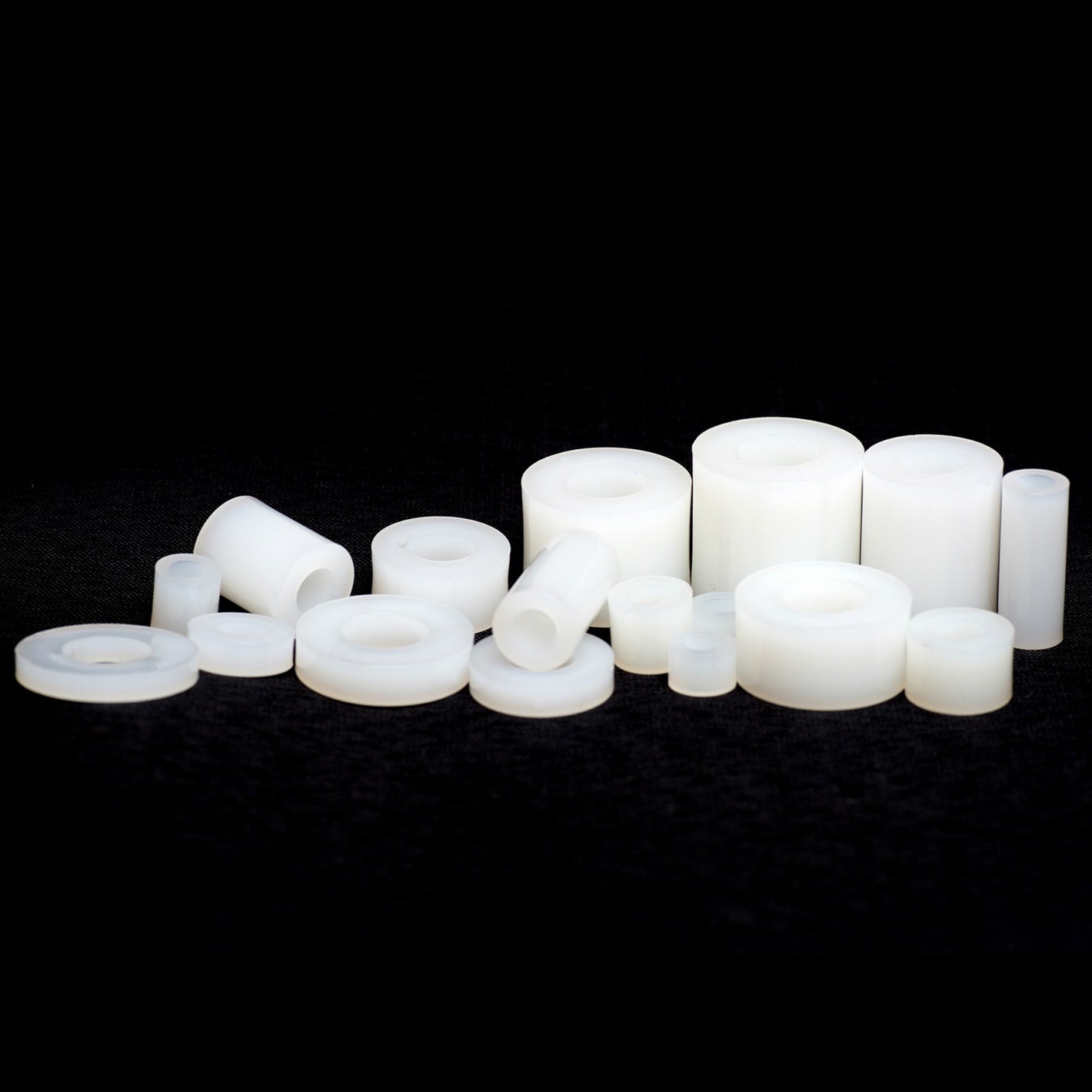 m8 white nylon spacers