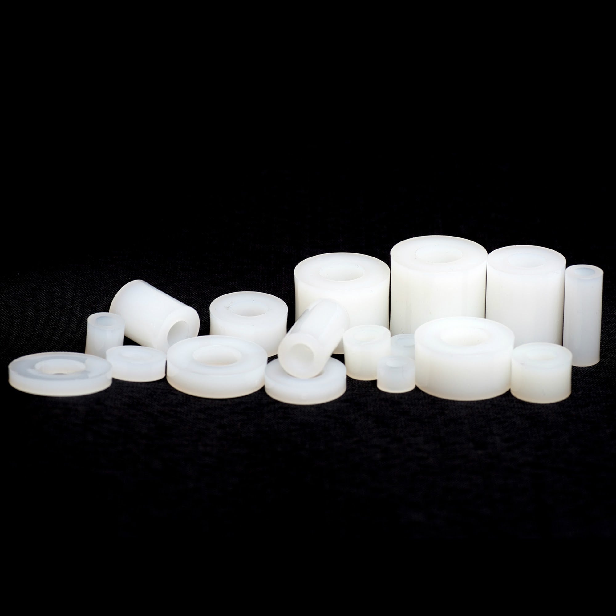 m5 white nylon spacers